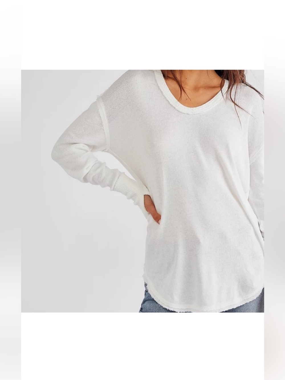 We The Free Womens Colby Cotton Slouchy T-Shirt
